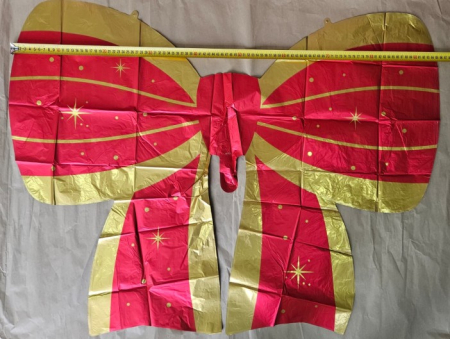 Balon folie funda rosu cu auriu 90 x 70 cm [1]