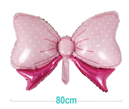 Balon folie funda roz cu buline 80 cm [1]