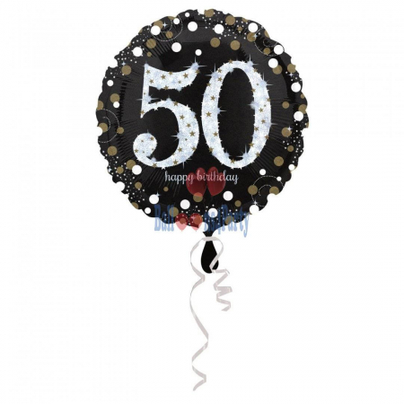Balon folie Happy Birthday 50 ani 43 cm [0]