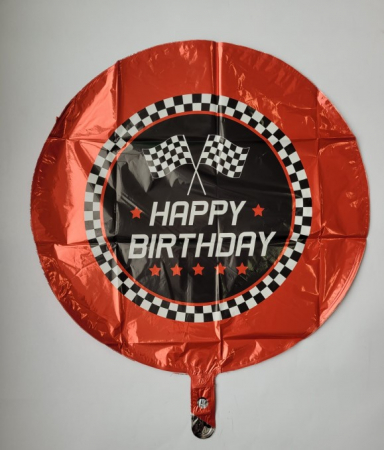 Balon Folie Rotund Steag Curse Masini HB, 46 cm, 26121P [1]