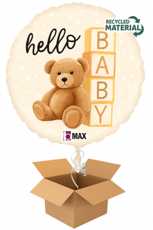 Petreceri tematice - Decoratiuni & accesorii - Balon folie Hello Baby ursulet 46 cm