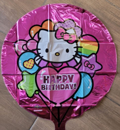 Balon folie Hello Kitty Rainbow Happy Birthday 43cm [1]