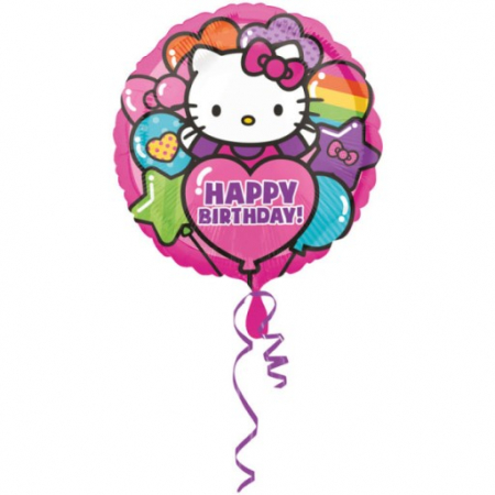 Balon folie Hello Kitty Rainbow Happy Birthday 43cm [0]