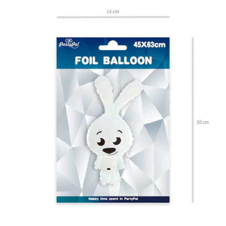Balon folie iepure alb 45 x 63 cm [4]
