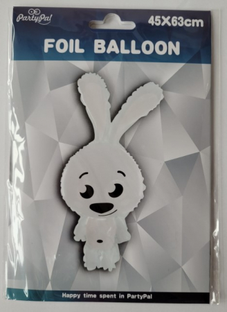 Balon folie iepure alb 45 x 63 cm [3]