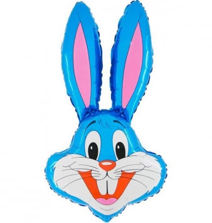Balon folie iepure albastru Bunny 90 cm [0]