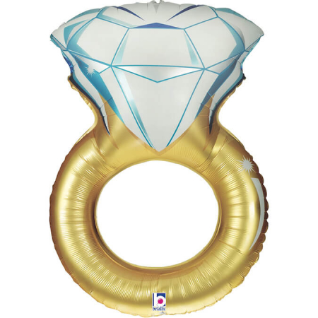 Balon folie Inel cu diamant 80 cm [0]