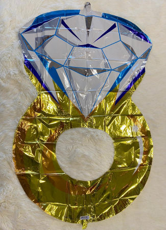 Balon folie Inel cu diamant 80 cm [1]
