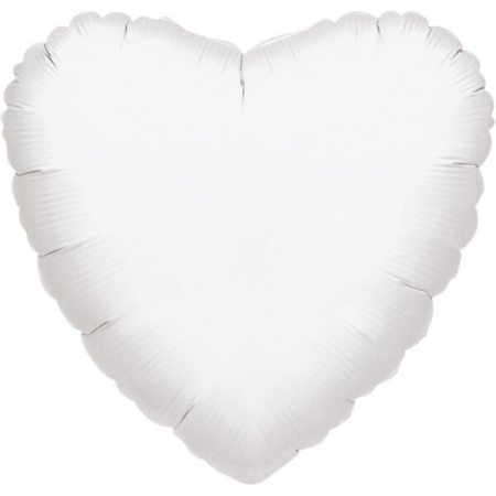 Balon folie inima alba 43 cm [0]