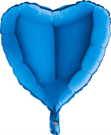 Baloane folie - Balon folie inima albastra deschis 43 cm