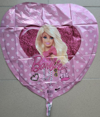 Balon folie inima Barbie bijuterii 43 cm [1]