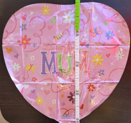 Balon folie inima LoveYou Mum 43 cm [2]