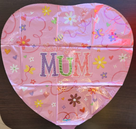 Balon folie inima LoveYou Mum 43 cm [1]