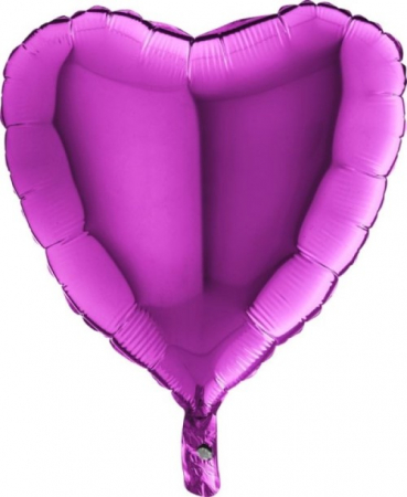 Barbie - Balon folie inima mov / purple 45 cm