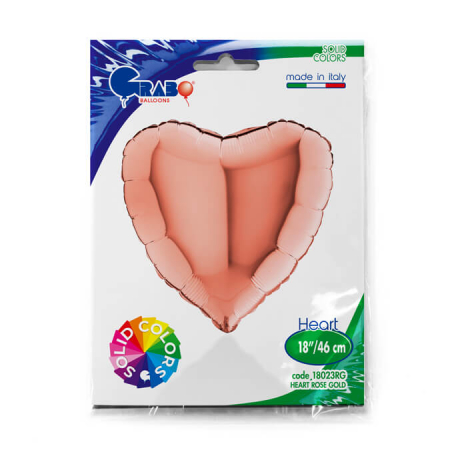 Balon folie inima rose gold 46 cm [1]