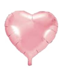 Petreceri tematice - Decoratiuni & accesorii - Balon folie inima roz deschis 45cm