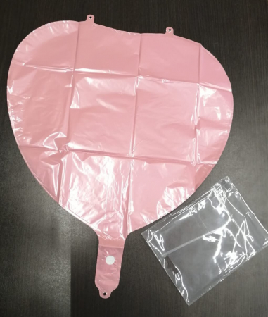 Balon folie inima roz deschis 45cm [3]