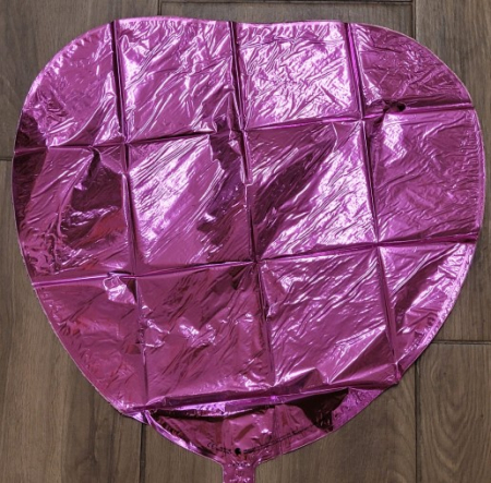Balon folie inima roz metalizat 56 cm [1]