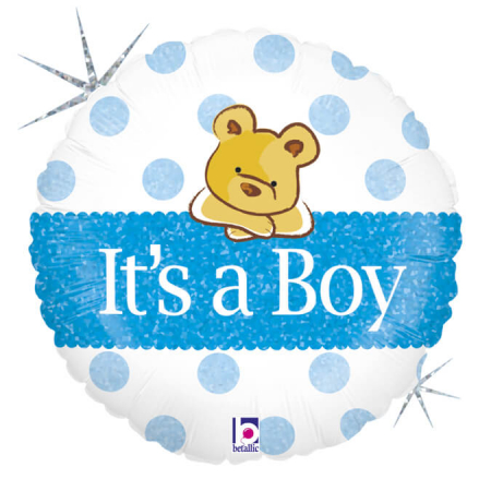Gender reveal & Dezvaluire - Articole & decoratiuni - Balon folie It's a boy ursulet 46 cm