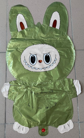 Balon folie Labubu verde 65 x 35 cm [1]