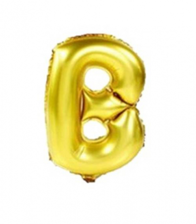 Baloane folie - Balon folie litera "B" auriu 40 cm