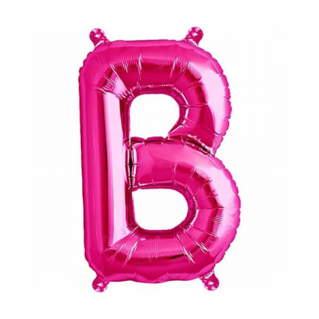 Baloane folie - Balon folie litera B roz 40 cm
