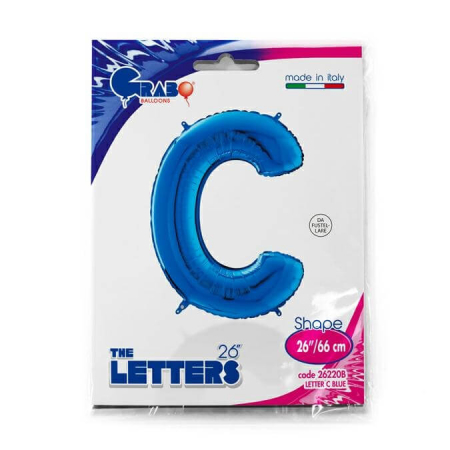 Balon folie litera C albastru 66 cm [1]