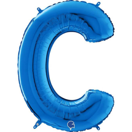 Balon folie litera C albastru 66 cm [0]