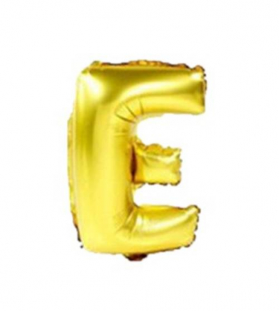 Baloane folie - Balon folie litera "E" auriu 40 cm