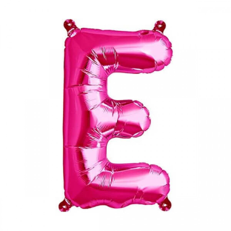 Baloane folie - Balon folie litera E roz 40 cm