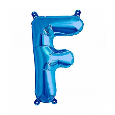 Balon folie litera F albastru 40cm