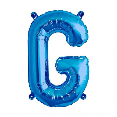 Baloane folie 66 cm - Balon folie litera G albastru 40cm