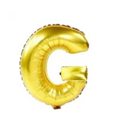 Baloane folie - Balon folie litera "G" auriu 40 cm