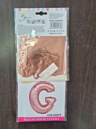 Balon folie litera G rose gold 40 cm [2]