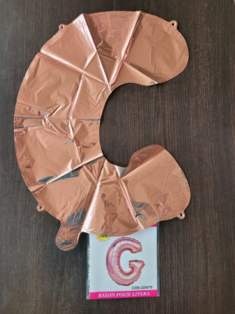 Balon folie litera G rose gold 40 cm [1]