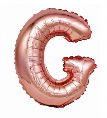 Baloane folie - Balon folie litera G rose gold 40 cm