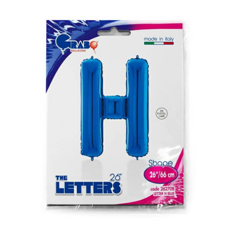 Balon folie litera H albastru 66 cm [1]
