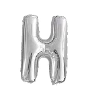 Baloane folie - Balon folie litera "H" argintiu 40 cm