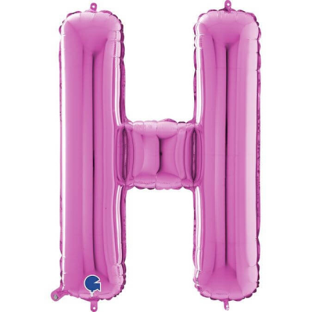 Baloane folie 66 cm - Balon folie litera H Roz 66 cm
