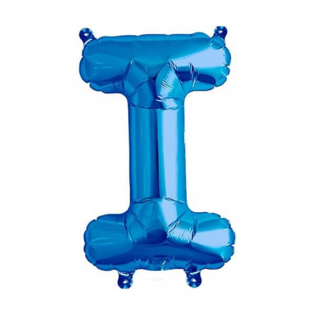 Baloane folie 66 cm - Balon folie litera I albastru 40cm