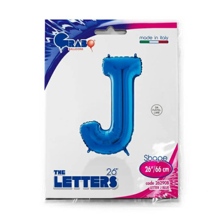 Balon folie litera J albastru 66 cm [1]
