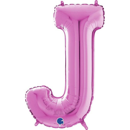 Baloane folie 66 cm - Balon folie litera J Roz 66 cm
