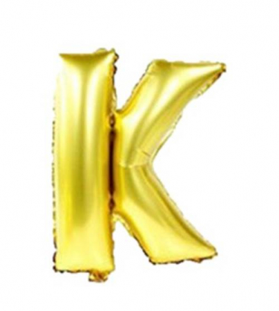 Black Friday - Balon folie litera "K" auriu 40 cm