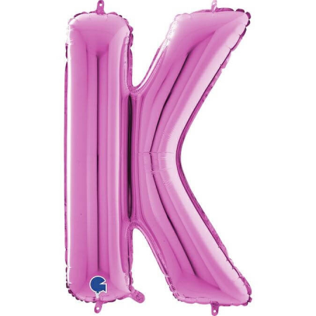 Balon folie litera K Roz 66 cm [0]