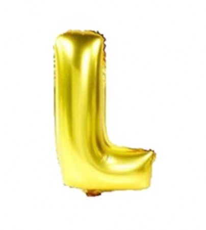 Black Friday - Balon folie litera "L" auriu 40 cm
