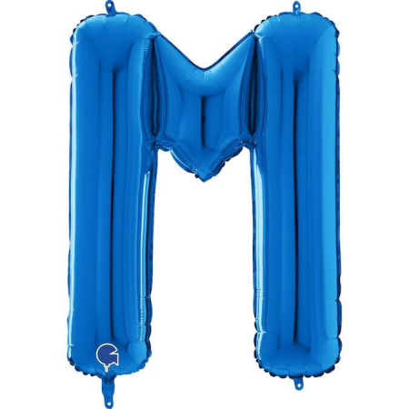 Balon folie litera M albastru 66 cm [0]