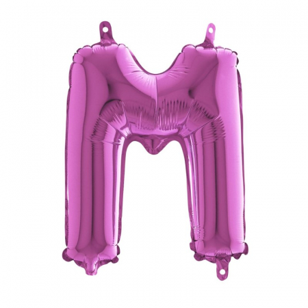Balon folie litera M roz 36 cm [0]