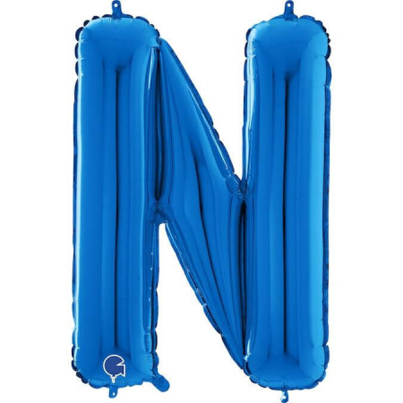 Balon folie litera N albastru 66 cm [0]