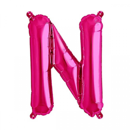 Black Friday - Balon folie litera N roz 40 cm