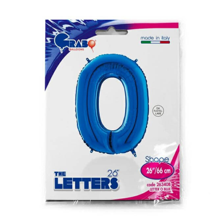 Balon folie litera O albastru 66 cm [1]